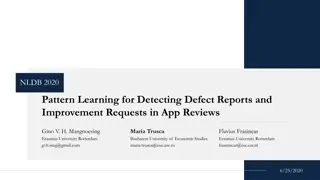 NLDB 2020 Pattern Learning for Detecting Defect Reports and Improvement Requests