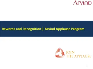 Arvind Applause Program: Recognizing Excellence and Loyalty