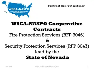 Contract Roll-Out Webinar for WSCA-NASPO Cooperative Contracts on Fire and Security Protection Services