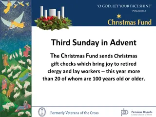 Joyful Celebration of the Christmas Fund on the Third Sunday in Advent