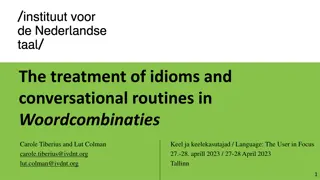 Exploring Idioms and Conversational Routines in Dutch Language