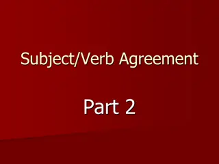 Mastering Subject-Verb Agreement