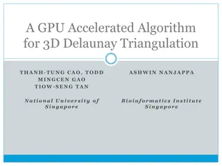 GPU Accelerated Algorithm for 3D Delaunay Triangulation