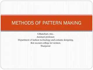 Methods of Pattern Making in Fashion Design