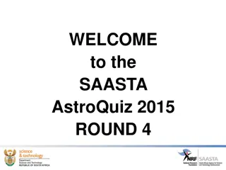 SAASTA AstroQuiz 2015 Round 4: Test Your Astronomy Knowledge!