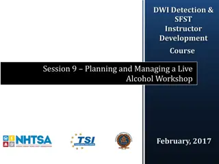 Planning and Managing a Live Alcohol Workshop: Session Insights