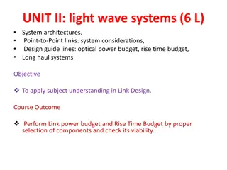 Optical Fiber Link Systems for Data Transmission Design Guide