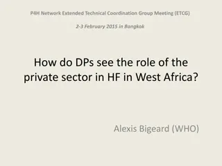 Private Sector Role in Health Financing in West Africa