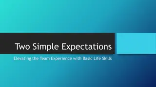 Elevating Team Experience with Two Simple Expectations