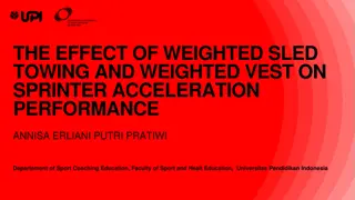 Effect of Weighted Sled Towing and Weighted Vest on Sprinter Acceleration Performance