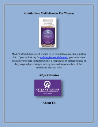 Gelatin-Free Women Multivitamins