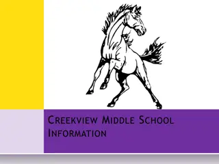 Creekview Middle School Information and Expectations