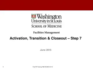 Comprehensive Guide to Activation, Transition, and Closeout Steps in Project Development