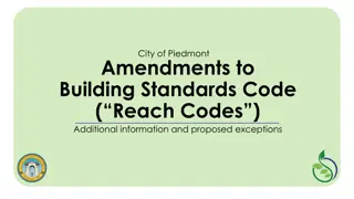 Proposed Building Code Amendments and Solar Requirements in City of Piedmont