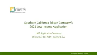 Southern California Edison Company's Low Income Assistance Programs Summary