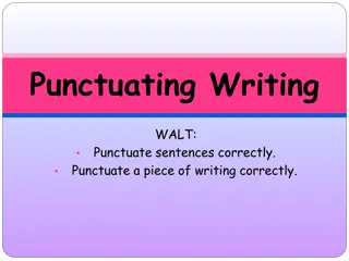 Essential Guide to Punctuating Writing