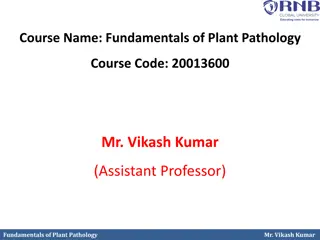 Plant Pathology: Reproduction and Classification of Bacteria