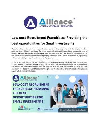 Low-Cost Recruitment Franchises_ Offering Big Opportunities with Small Investments