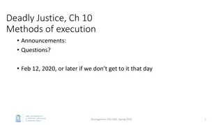 Evolution of Execution Methods in Modern Society