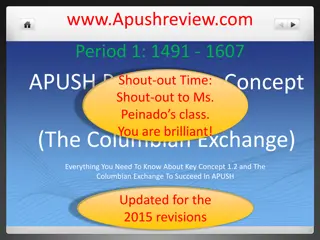 The Columbian Exchange: Key Concepts and Impacts