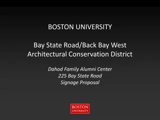 Proposed Signage Plan for Dahod Family Alumni Center at Boston University