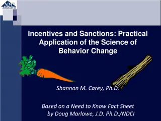 Practical Application of Incentives and Sanctions for Behavior Change in the Court System