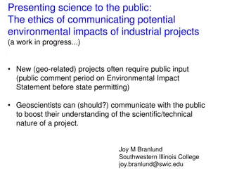 Ethical Communication of Environmental Impacts in Geo-Related Projects