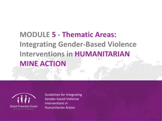 Guidelines for Integrating Gender-Based Violence Interventions in Humanitarian Action