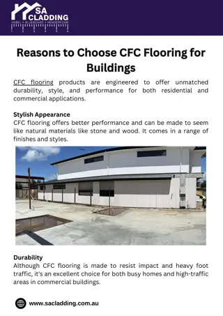 Reasons to Choose CFC Flooring for Buildings