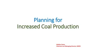 Enhancing Coal Production Strategy in India