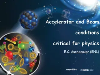 Beam Conditions and Effects in Particle Physics Experiments