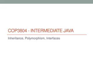 Java Inheritance and Polymorphism