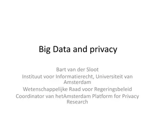 Big Data and Privacy Issues in Today's Society