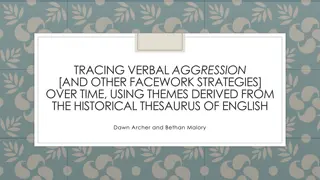 Tracing Verbal Aggression and Facework Strategies Over Time