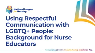 LGBTQ+ Definitions and Terminology for Nurse Educators