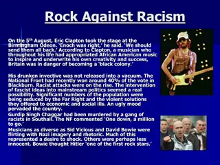 Rock Against Racism: A Movement Against Bigotry and Hate