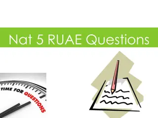 Effective Language Techniques in RUAE for Nat.5 Exam