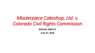 Masterpiece Cakeshop Case: Religious Beliefs vs. Anti-Discrimination Laws