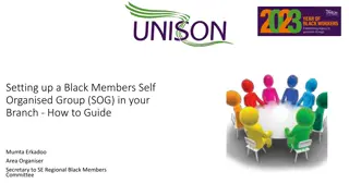 Guide to Setting Up a Black Members Self-Organised Group in Your UNISON Branch