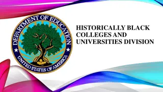 Recent Developments in Funding for Historically Black Colleges and Universities