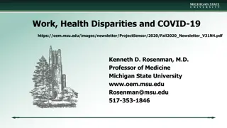 Analysis of Work, Health Disparities, and COVID-19 Impact in Michigan