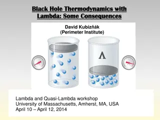 Black Hole Thermodynamics and Lambda Effects: Insights and Consequences