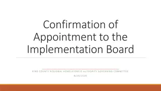 Confirmation of Appointment to King County Regional Homelessness Authority Governing Committee