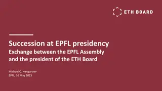 EPFL Presidency Succession Process and Timeline 2023-2024