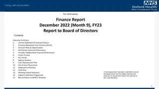 Financial Performance Report - December 2022