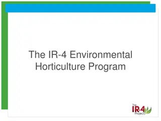 IR-4 Environmental Horticulture Program Overview