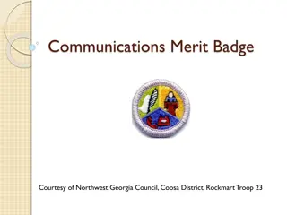 Communication Merit Badge Requirements and Activities