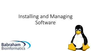 Software Installation and Management