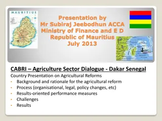 Agricultural Reforms in Mauritius: Transforming the Sugar Sector for Economic Resilience