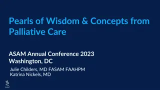 Palliative Care Perspectives and Challenges: Insights from ASAM Conference 2023